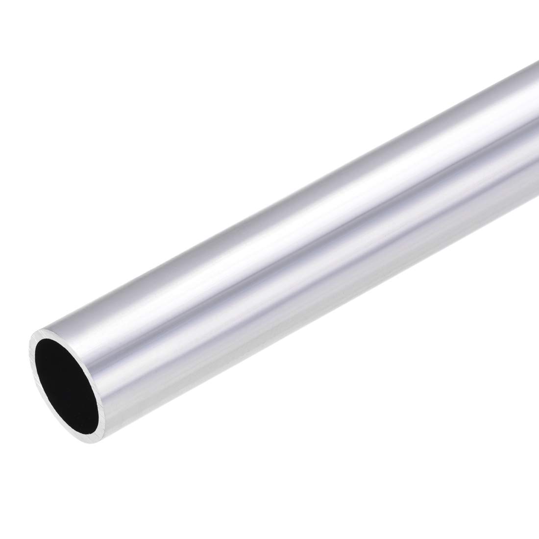 sourcing map 6063 Aluminum Round Tube, 25mm OD 21mm Inner Dia 300mm Length Seamless Straight Tubing