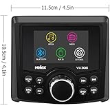 Marine Stereo, Audio Video Player FM/AM with Bluetooth Streaming, for Yacht, Boat, UTV, ATV, Spa, Golf Cart