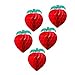 SUNBEAUTY Strawberry Balls Honeycomb 5Pcs Tissue Paper Strawberry Birthday Party Decoration Honey Combs Decor for Wedding Birthday Baby Shower Home