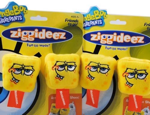 4 Spongebob Squarepants Ziggideez Clip on Accessory