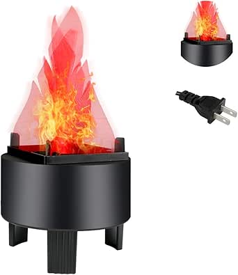 Amazon.com: GlobalStore 3D LED Fake Fire Flames Effect Light, 110V ...