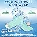 Perfect Life Ideas Gym Cooling Towels for Neck for Athletes - Cooling Neck Wrap Bandana as Cool Sweat Towel Neck Coolers Wraps for Hot Weather for Men and Women