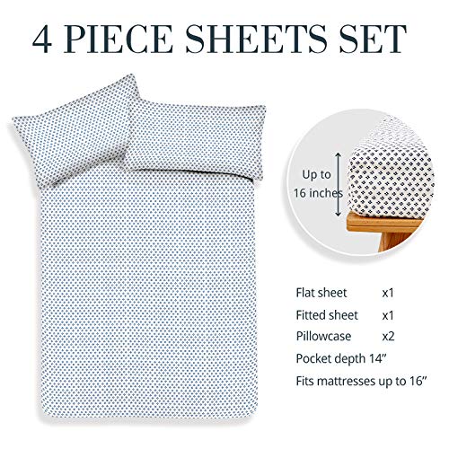Hallmark Sheets for Queen Size Bed, Microfiber Sheets Queen Size Sheets
