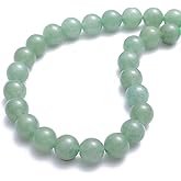 BEADIA Natural Green Aventurine Jade Stone Round Loose Semi Gemstone Beads for Jewelry Making 12MM 32PCS