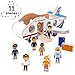 WondAir Passenger Jet Playset - Wooden Toy Airplane with 8 Figurines of Pilots, Crew, People, and Luggage Accessories - Push Along Vehicles, Open Ended Play for Toddler, Babies, Boys and Girls