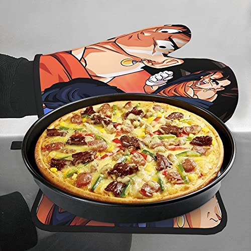 Xiaoxian Dra-gon Ba-ll Z 93 Hittebestendige Keukenovenhandschoenen, ovenhandschoenen en potdekselhandschoenen, veilig… - Image 8