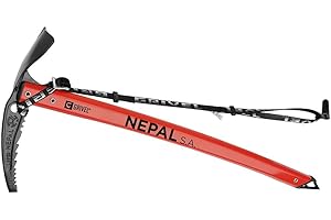 Grivel Nepal SA Ice Axe with Long Evo Leash, 66cm