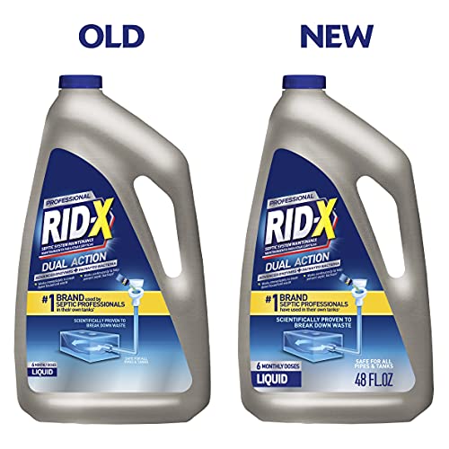 RIDX Professional Septic Treatment, 6 Month Supply Of Liquid, 48 Fl Oz