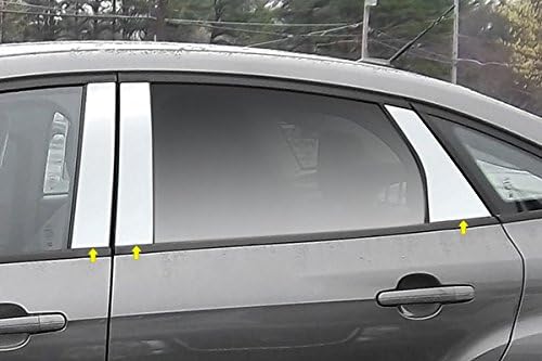 EZ MOTORING Polished Stainless Steel Pillar Post Trim Accent Overlay For 2017-2018 Honda CR-V