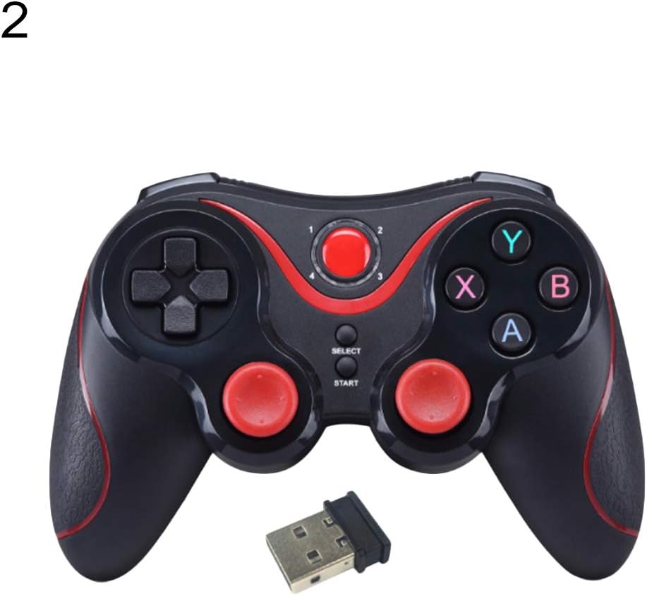 HeavFYj T3 Bluetooth Wireless Gamepad Joystick Transmitter Holder for Android iOS PS3 2#
