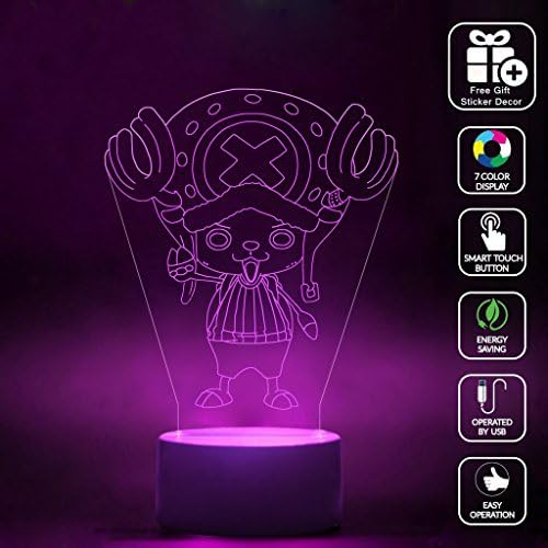 CMLART 3d Lamp Chopper Poster Night 7 Color Change Best Gift Night Light LED Furnish Desk Table Lighting Home Decoration Toys