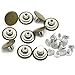 HL 10Pcs Metal Replacement Jeans Buttons Kit