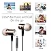 Jeselry Metal Extra Bass Earbuds with MIC and in Ear Buds Stereo Headphones Compatible with iOS and Android,Corded Earphones Headset Compatible for iPhone & Samsung Galaxy
