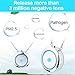 WOOLALA Personal Wearable Air Purifier Necklace/Mini Portable Air Freshner Ionizer/Negative Ion Generator/Low Noise for Adults Kids - Silver