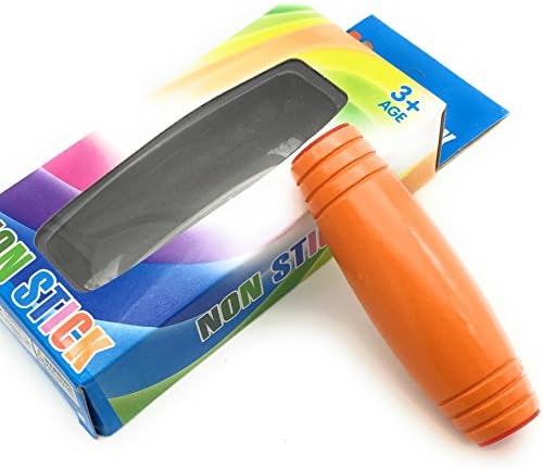 Need Some Fun in Class or Office? Best Rollver Desktop Flip Toy When Bored At Desk! Fidget Stick is a perfect Stressbuster for Kids , Teens and Adults! Make your play funful (Orange)
