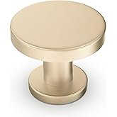 KOMOTIA 20 Pack Cabinet Knobs Brushed Brass Kitchen Cabinet Knobs Zinc Alloy Drawer Pulls Solid Cabinet Hardware