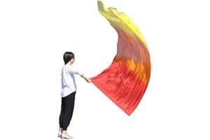 Winged Sirenny Lightweight Prophetic Worship Silk Flex Flag with Flexible Pole for Spiritual Praise Dance, Flow Art, and Medi