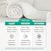 APSMILE Bedding Luxurious All Season Siberian Goose Down Comforter Queen- 1200TC 100% Original Cotton Cover,45 Oz Hypoallergenic Medium Warmth Duvet Insert (90x90 ins, Off-White)