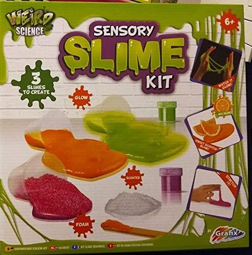 Weird Science Kid Sensory Slime Making Kit Make Your Own Glow Scented Goo Lab