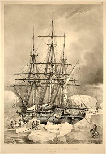 L'Astrolabe Antarctica Circa 1845 : Archival Quality Print