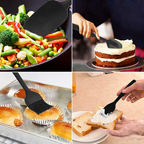 Delidge Silicone Spatula Set，6 Piece NonStick Seamless Spaluta Heat