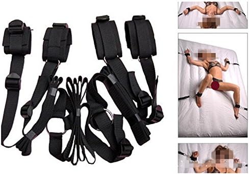 Restraint system kit medical grade velcro adjustable soft wrist and ankle cuffs