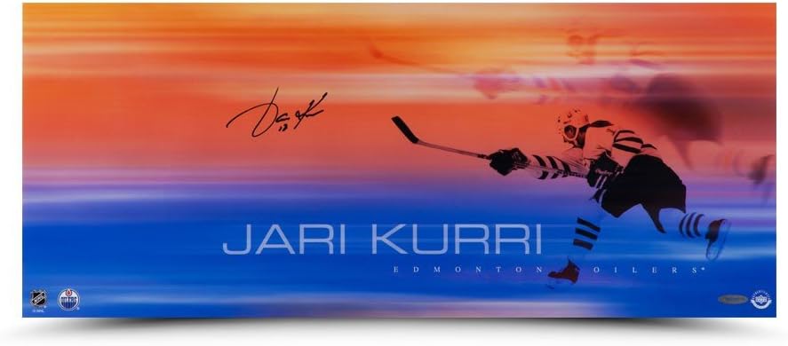 JARI KURRI Autographed"19 Playoff Goals" 26 x 11 Photo UDA