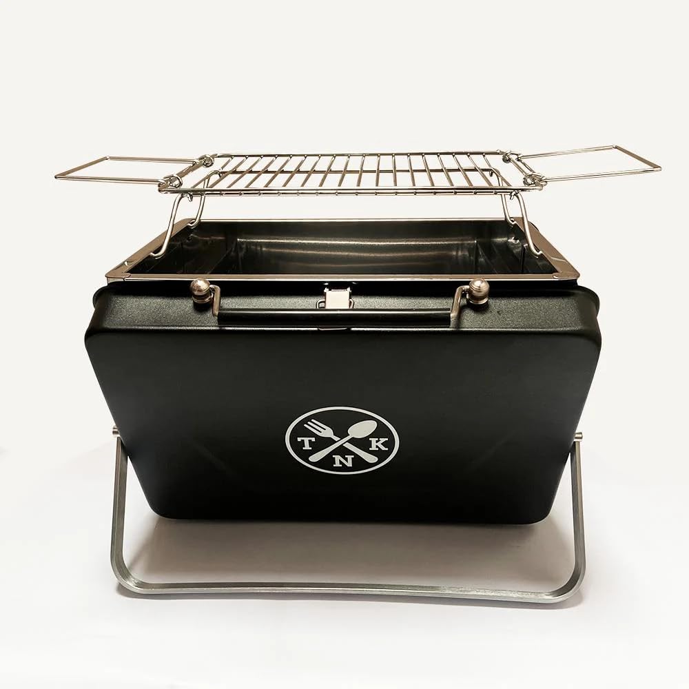 Nomads Kitchen Portable BBQ Briefcase | Lightweight Camping BBQ for Easy Outdoor Cooking | Ideal for Beach BBQs, Camping, Hiking & Travel | Compact & Portable Grill for Cooking On-The-Go