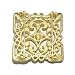 Elimoons Square Bling Jewelry Ornament Accessory For Fitbit Flex,Charge & Charge Hr,Jawbone UP2 - Gold