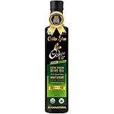 Golden Spoon Organic Extra Virgin Olive Oil 500 ml - Glass Bottle - Premium Quality - Cold Pressed, High Polyphenols, Antioxi