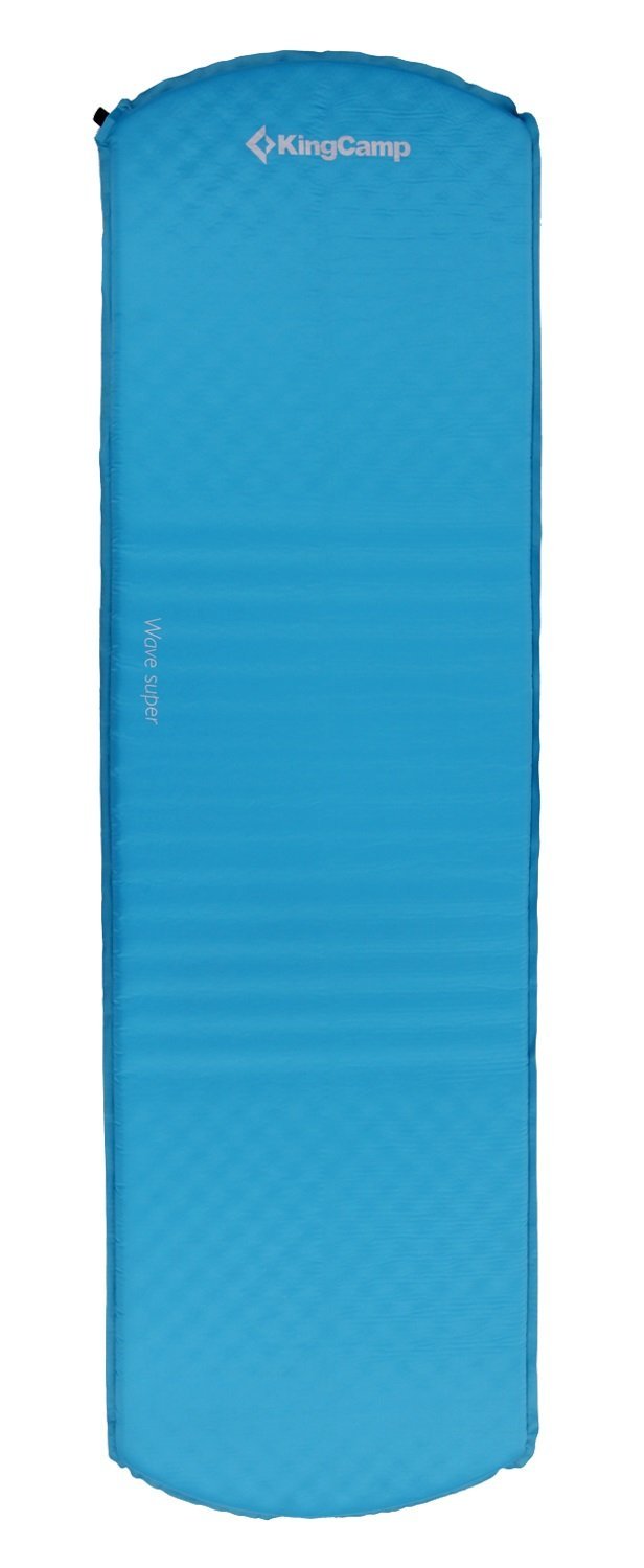 Kingcamp Uni Wave Super Selbstaufblasbare Isomatte, Blau, 183 x 51 x 3.8 cm