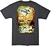 Guy Harvey Men's Horizon S/S Tee, Charcoal Heather, Large
