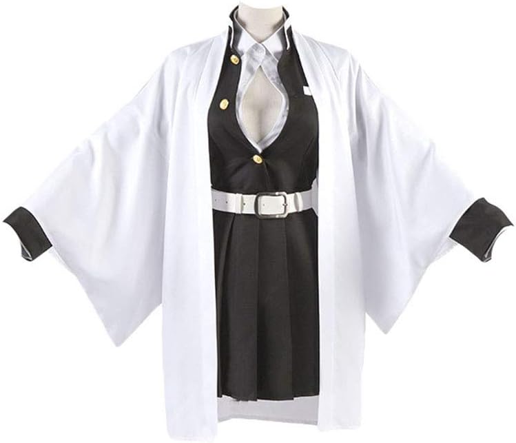 HXMCOS Cosplay Costume Kimetsu no Yaiba Kanroji Mitsuri Dress Party Halloween