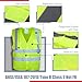 XSHIELD XS0006,High Visibility Mesh Safety Vest with Silver Stripe,ANSI/ISEA 107-2015 Type R Class2 Not FR,Pack of 5 (XL, Yellow)
