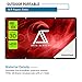 Akia Screens 120 inch Projector Screen 16:9 Foldable Anti-Crease Portable Screen Support Double Sided Projection for Outdoor Indoor 120