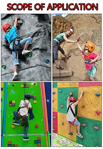 DFJU Klettergurt für Kinder, Sicherheitsgurte für Absturzsicherungen Ganzkörper-Peotection für das Training nach außen… – Bild 4