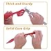 Silicone Kitchen Utensil Set, 10 Piece Best Kitchen Utensils, Non-Stick Cooking Utensils Set, Heat Resistant Kitchen Gadgets with Solid Core for Cooking Baking BBQ (Red)