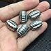 TIKING 5pcs 15mm Titanium Ti EDC Knife Key Jewelry Parachute Cord Bead Pendant Lanyard