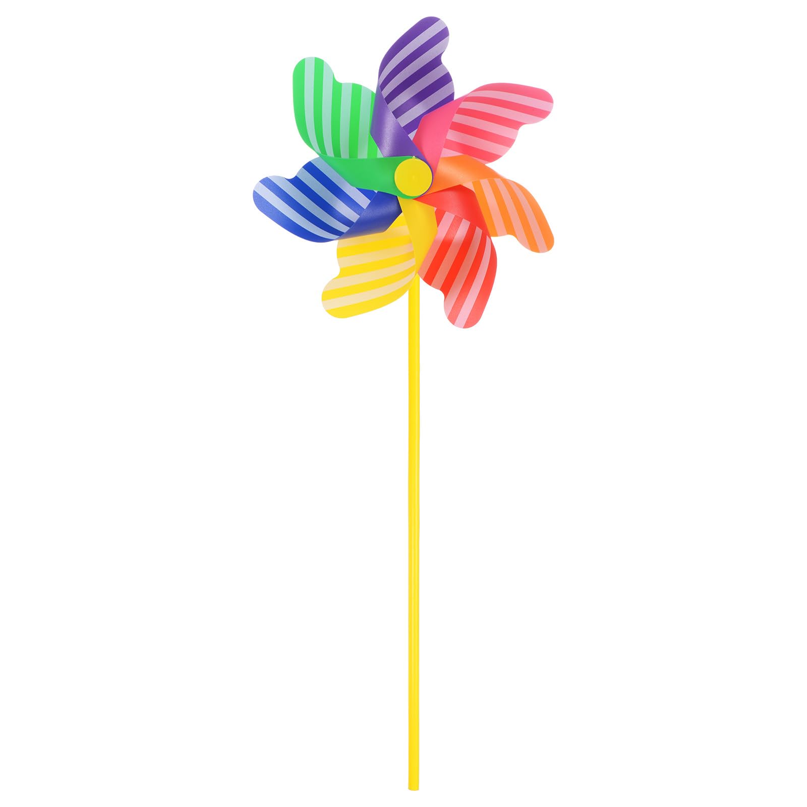 M METERXITY 1 Set Wind Spinner - 19.3 X 7.1 Inch Pinwheels for Yard and Garden,Apply to Garden Decor/Yard Decorations Outdoor/Backyard Decor/Yard Art (Colorful Stripes Windmill)