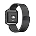 For Fitbit Blaze Bands, UMTELE Stainless Steel Milanese Magnetic Bracelet Replacement Band with Metal Frame for Fitbit Blaze Smart Fitness Watch Large Small