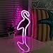 AIZESI Flamingo Neon Light Decor Lamp Flamingo Neon Signs,LED Neon Lamps,LED Ligths Wall Decoration Girls Bedroom,Living Room,Christmas,Party as Kids Gift(Pink Flamingo)