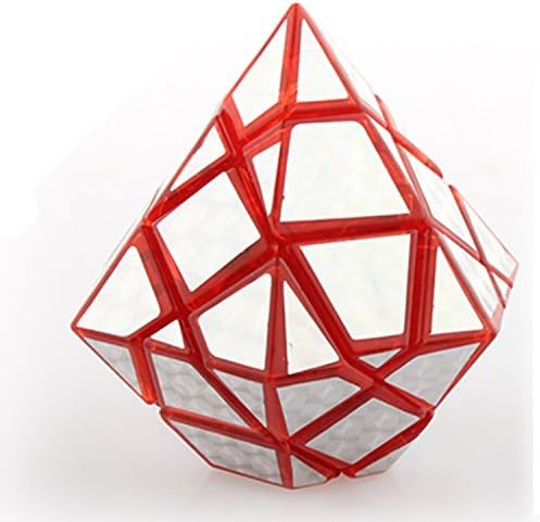 Diamond Shaped Brain Teaser Magic Rubik's Puzzle Cube Red