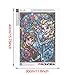 DIY 5D Diamond Painting by Number Kit for Adult, Fro Enna Aisa Princess Girl Colorful Full Square Drill Rhinestone Crystal Embroidery Drawing Gift, 12