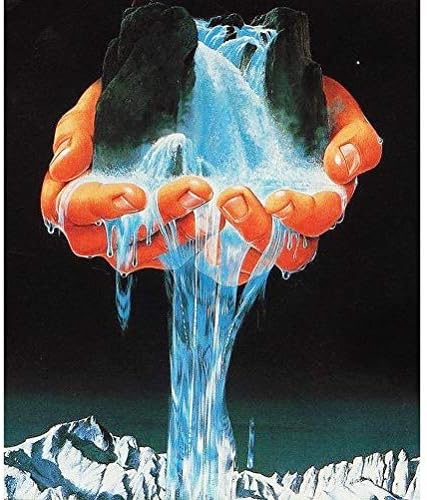 RGANT Full Square Drill Diamond Painting,5D DIY Resin Embroidery Arts Craft Paint by-Number Kits Cross Stitch for Home Decoration-Palm Waterfall