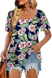 WIHOLL Womens Tops Dressy Casual Loose Tops Cute