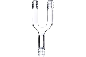 Deschem Glass U Connector Tube,10mm Hose Connection Adapter,U-Shape,Laboratory Glassware