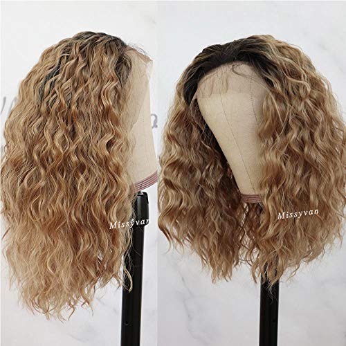 Missyvan-Short-Loose-Curly-Hair-180-Density-Lace-Front-Wigs-with-Baby-Hair-Ombre-Blonde-Hair-Glueless-Synthetic-Lace-BOB-Front-Wigs-for-Women
