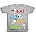 Peanuts Toddler Boys Snoopy Shirt - 2 Pack of Classic Tees - Snoopy, Linus, Woodstock, and Charlie Brown (Grey/Royal, 5T)