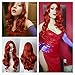 DINIFER® wig Jessica Rabbit Ariel Wigs Daily Wear Hair Copper Red Wig Extension Female Cartoon Character Halloween Masquerade Playing Game Big Wave Wig