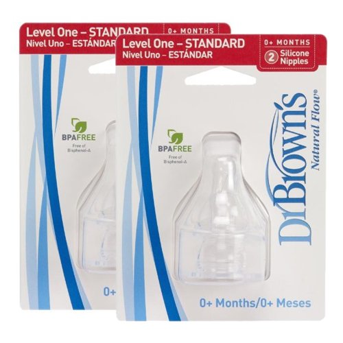Standard Nipples Level One - 4 Pack By Dr. Brown's Standard Nipples Level One - 4 Pack By Dr. Brown's